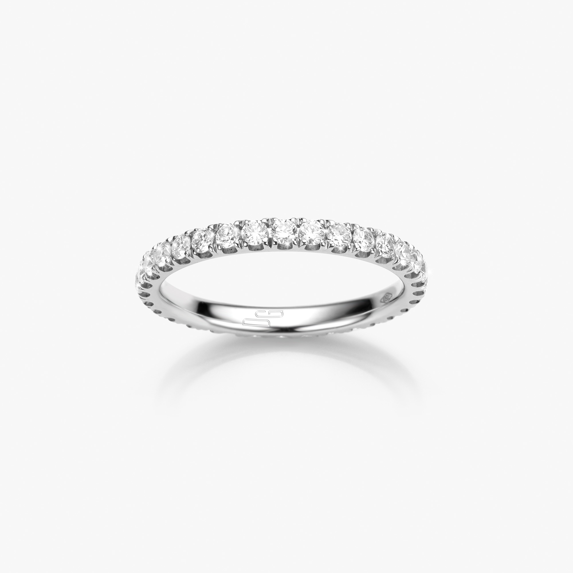 Alliance Eternity or jaune et diamants made by Atelier Wittmann