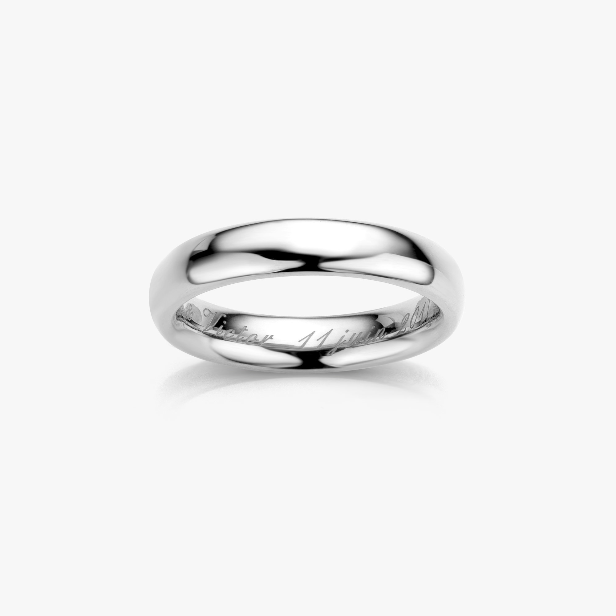 Yellow gold wedding ring model Harmony (30mm) made by Atelier Wittmann