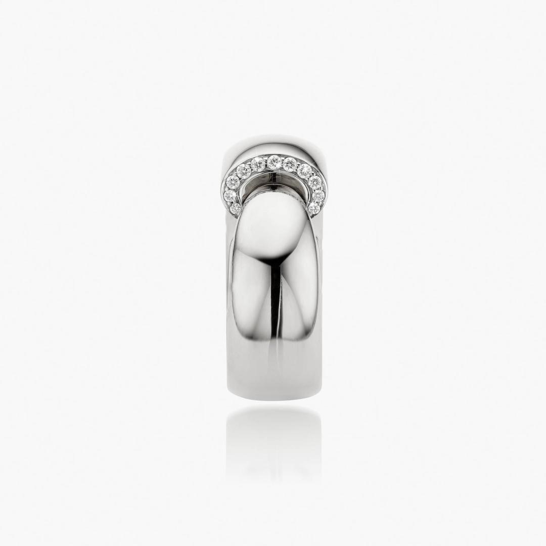 Calla The One Ring in Rhodium Plated White Gold and Diamonds made by Vhernier